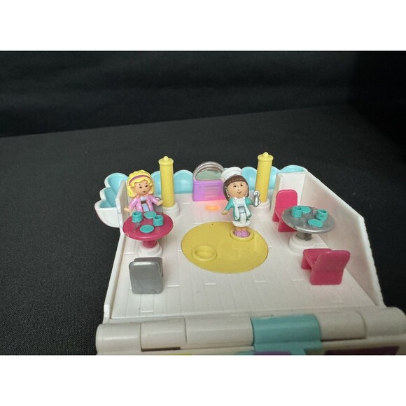 Vtg 1993 BlueBird Pizzeria PIZZA Parlor Light Up Pollyville Play Set w/ 3 Dolls - Picture 7 of 13